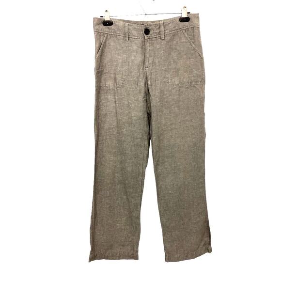 Banana Republic Linen Pants Grey Size 6 - Picture 1 of 8